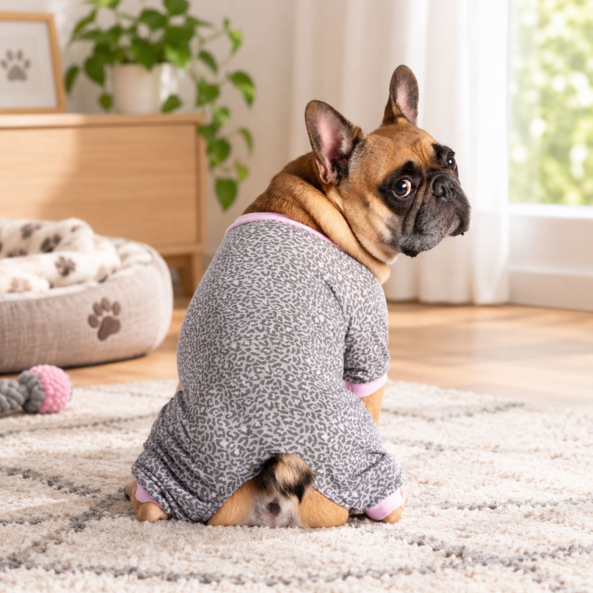 Animal Print Dog Pajamas