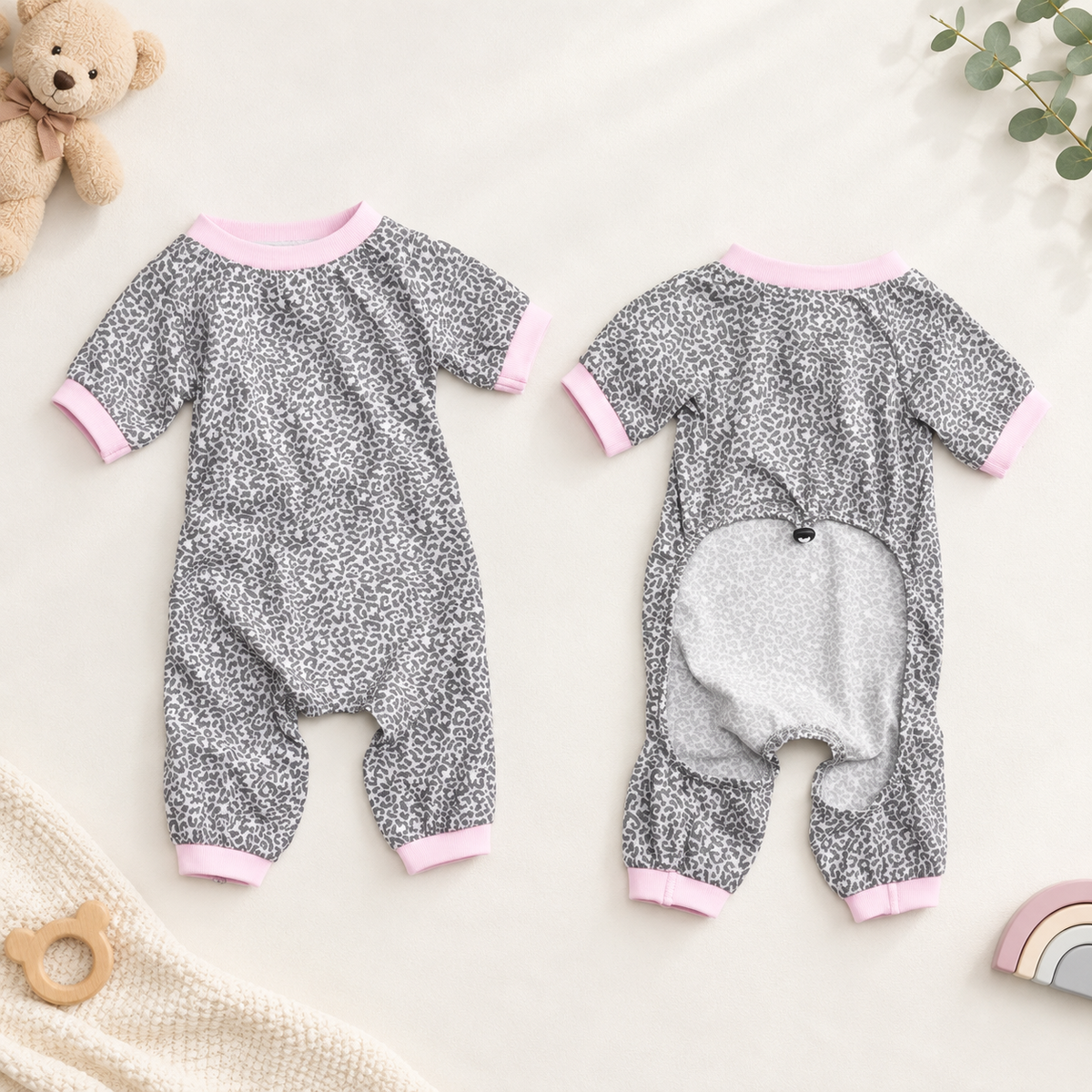 Animal Print Dog Pajamas