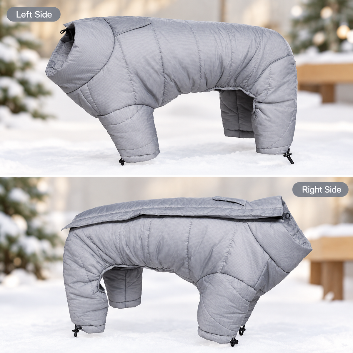 Full-Body Reflective Dog Winter Jacket